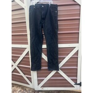 Wrangler Men‎ Jeans Black Straight Leg Size 40x34 Cotton Classic Fit